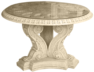 tavolo in travertino/pietra ricomposta, table travertine / reconstructed stone
